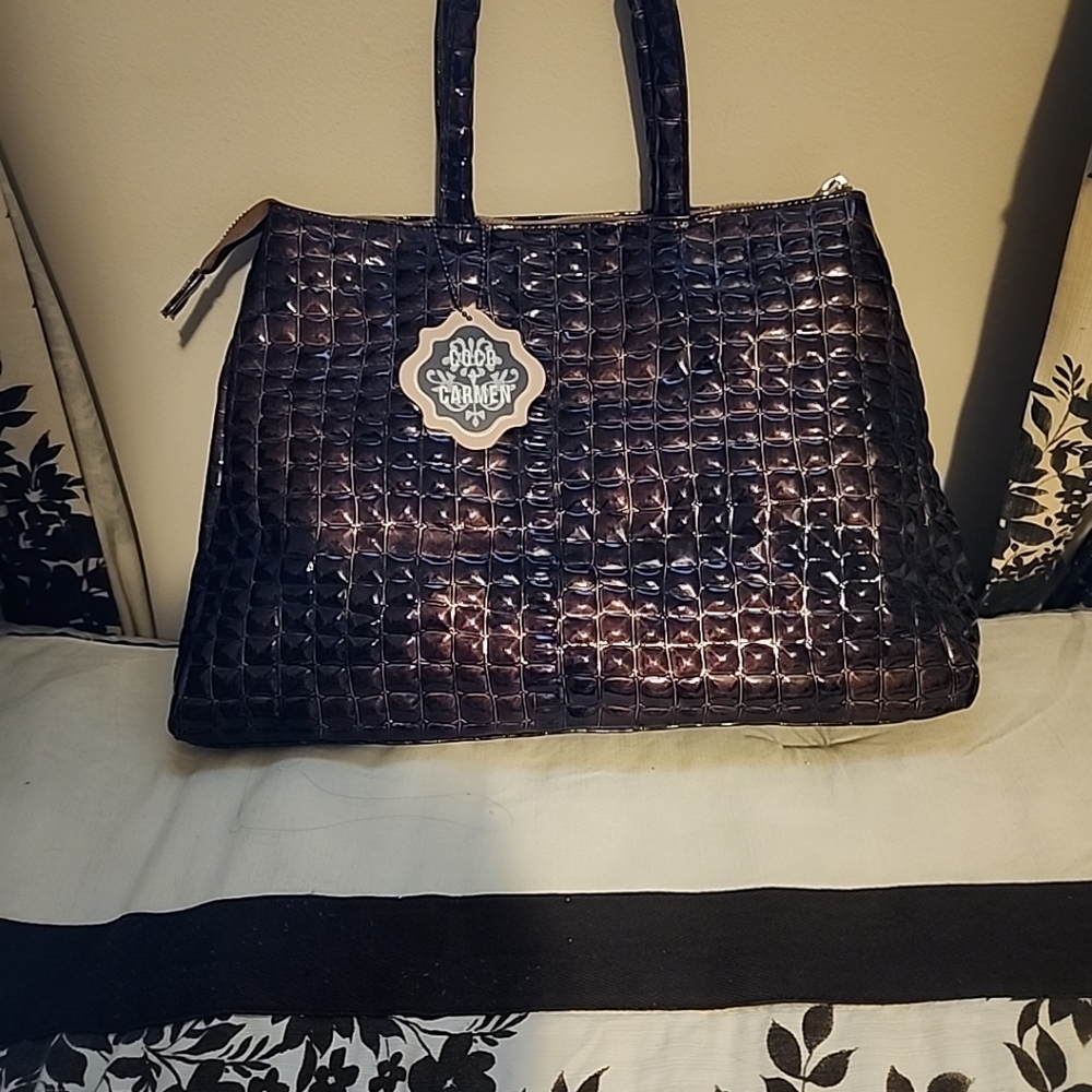 Coco + Carmen NWT Personal Assistant Tote Bag Organizer Vegan Leather New!